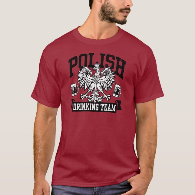 Polnisches Trinkteam T-Shirt (Vorderseite)