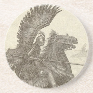 Polnisches Winged Hussar Sandstein Untersetzer