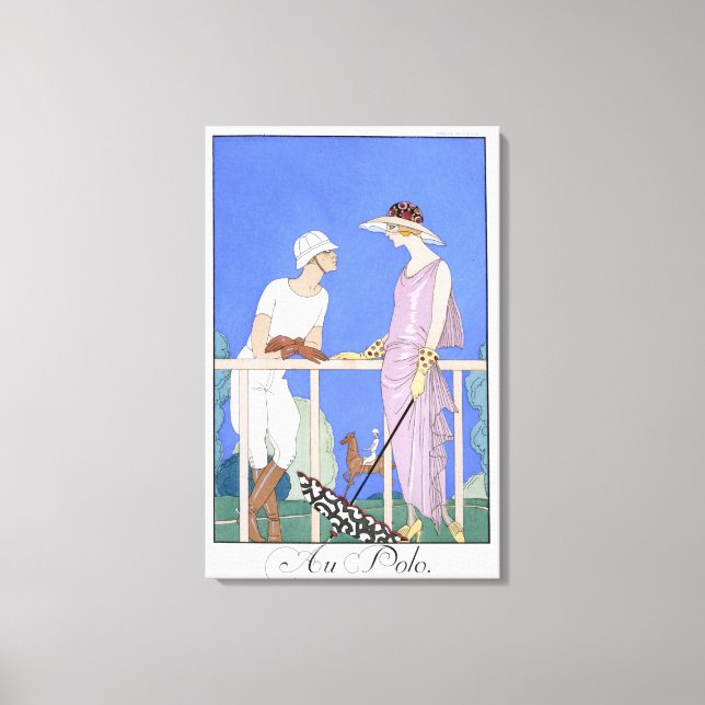 Polo, 1920-29 (Pochoir print) Leinwanddruck (Vorderseite)