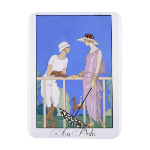 Polo, 1920-29 (Pochoir print) Magnet