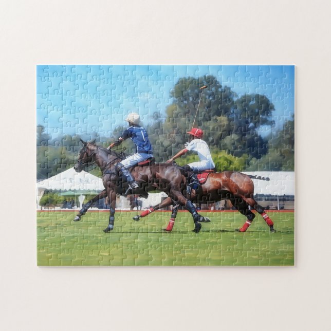 Polo Art Horses Sports Puzzle (Horizontal)
