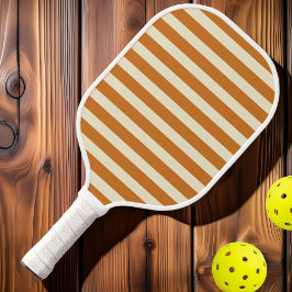Polo-Burnt-Honig aus der Mitte des Jahrhunderts Pickleball Schläger