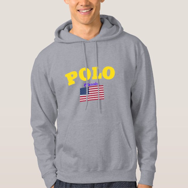 POLO Classic America Club USA Flag Wahres T-Shirt (Vorderseite)