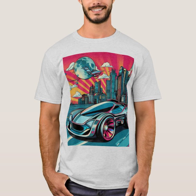 polo con imagen pop art  (Vorderseite)