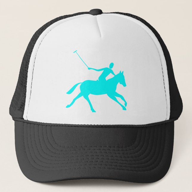 Polo - Cyan Truckerkappe (Vorderseite)