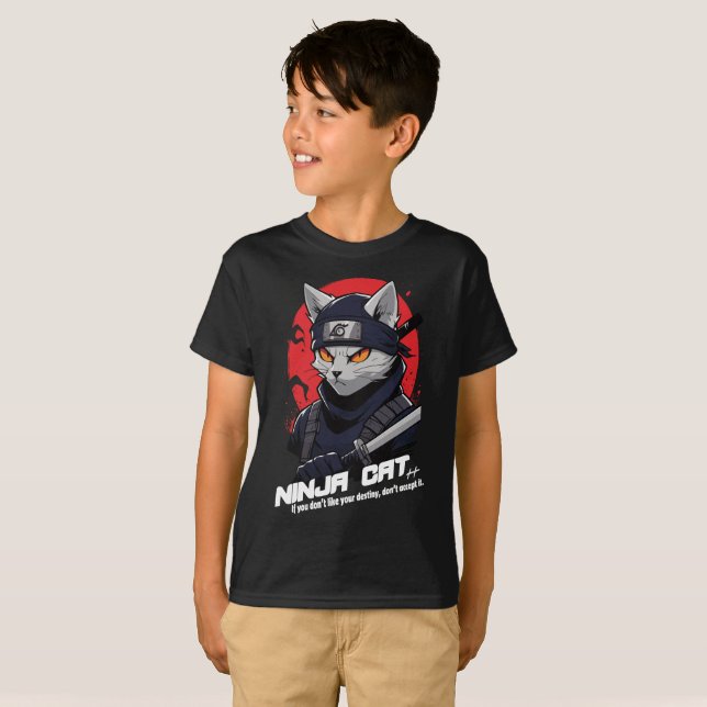 Polo de Gato Guerrero Ninja (Vorne ganz)