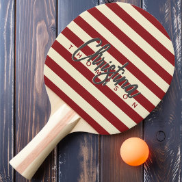 Polo Deep Cranberry Painted Name Mitte des Jahrhun Tischtennis Schläger