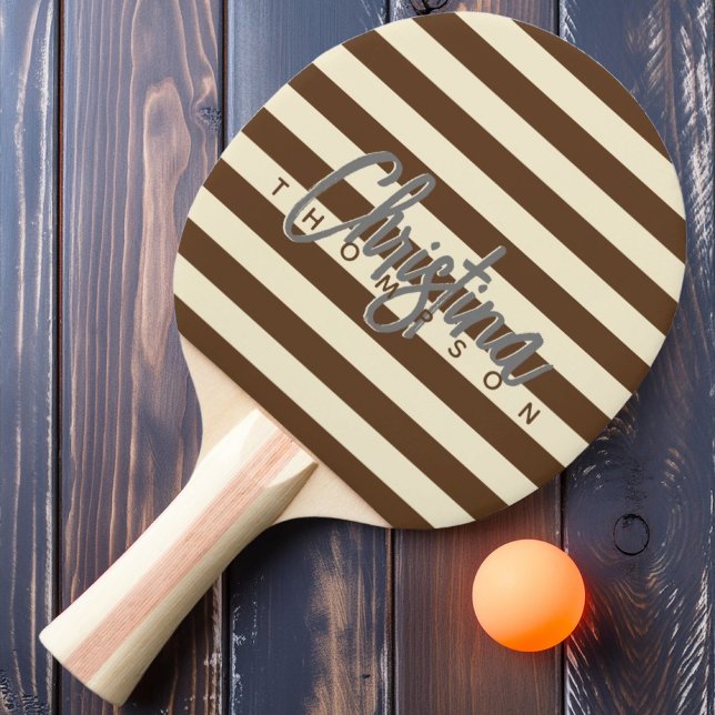 Polo Deep Forest Brown Painted Name Mitte des Jahr Tischtennis Schläger (Von Creator hochgeladen)