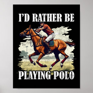 Polo equine poster