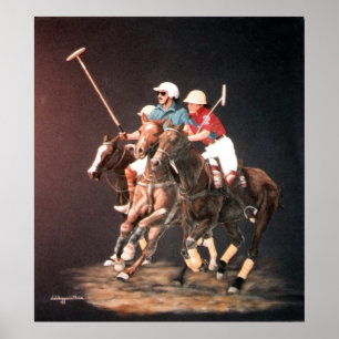 Polo-Fieberdruck Poster