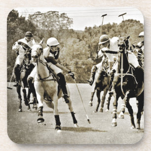 Polo Horses Galloping Untersetzer