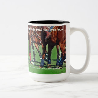 Polo-Huf-u. Holzhammer-Tasse Zweifarbige Tasse