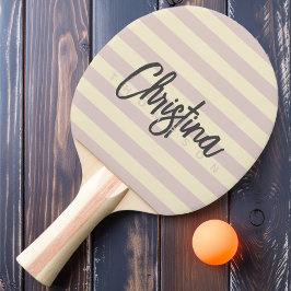 Polo Lavender Kiss Painted Name Mitte des Jahrhund Tischtennis Schläger