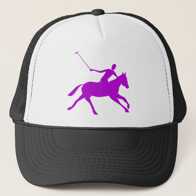 Polo - Lila Truckerkappe (Vorderseite)
