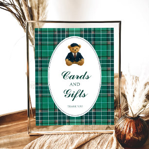 Polo Luxury Teddy Bear Babyduschkarten und Geschen Poster