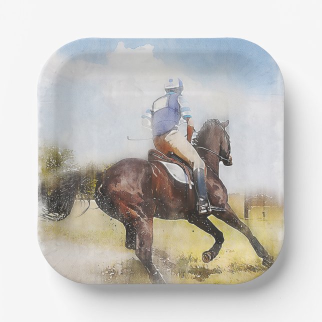 POLO MATCH PAPPTELLER (Vorderseite)