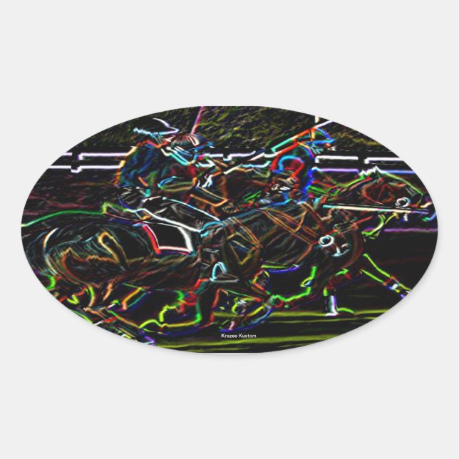 Polo Ovaler Aufkleber (Vorderseite)