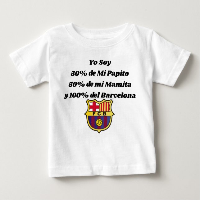 Polo para bebes y niños con Hinchas del barcelona  (Vorderseite)