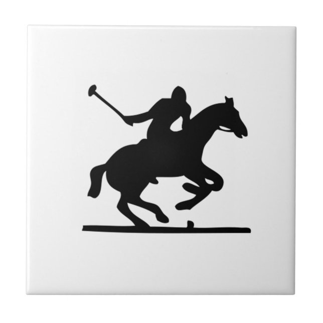 Polo-Pferd Fliese (Vorderseite)