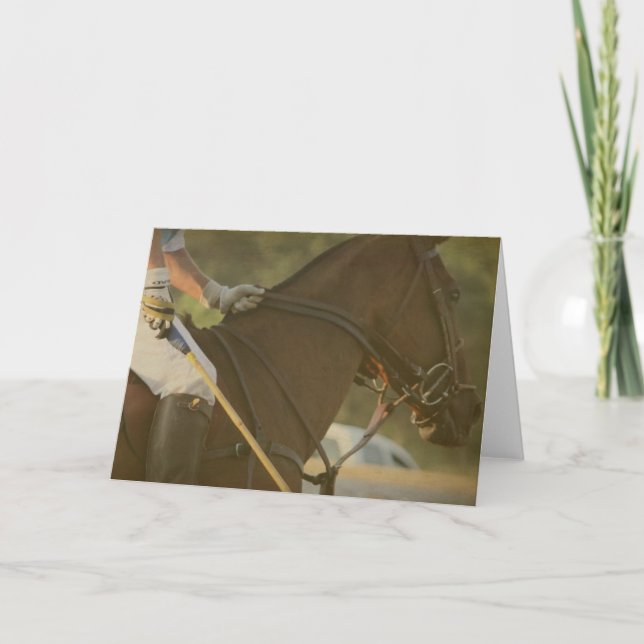 Polo-Pferd Karte (Vorderseite)