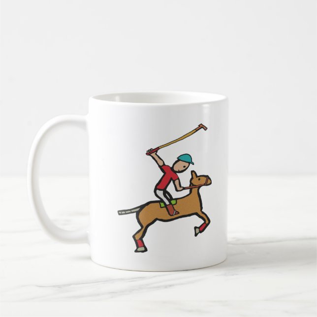 Polo Playing Reiter Kaffeetasse (Links)