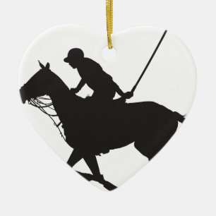 Polo-Pony-Silhouette Keramikornament