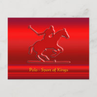 Polo Pony und Rider in roter Chrom-Optik