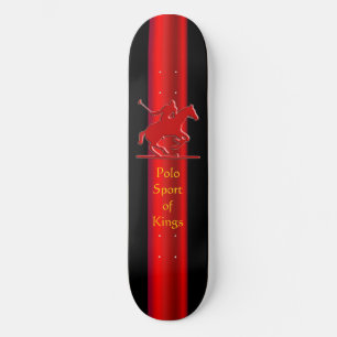 Polo Pony und Rider in roter Chrom-Optik Skateboard