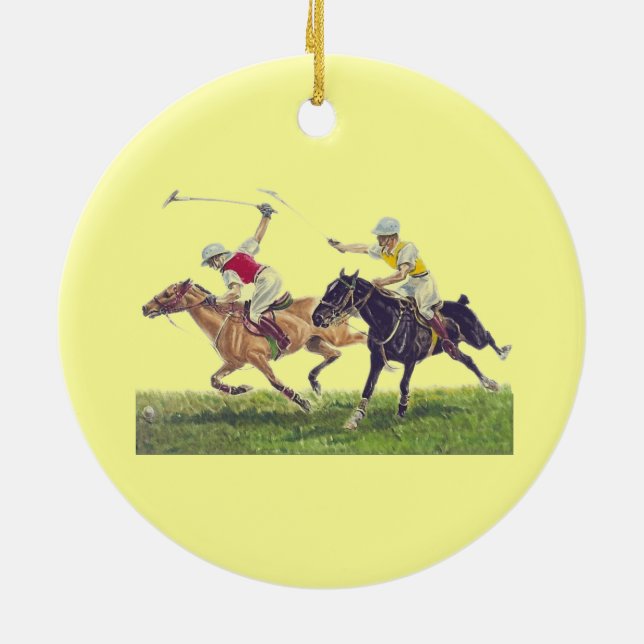 Polo-Ponys Keramikornament (Hinten)