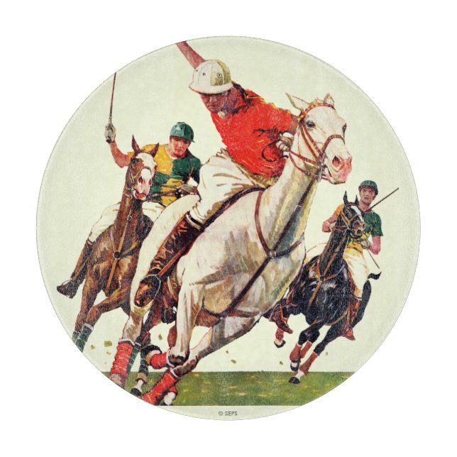 Polo-Spiel Schneidebrett (Vorderseite)