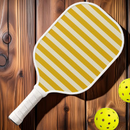 Polo-Streifen Mitte des Jahrhunderts warme Sonnenb Pickleball Schläger
