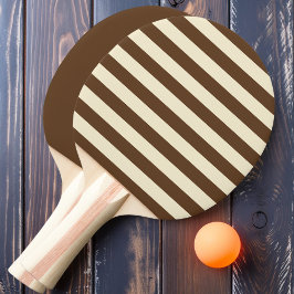 Polo-Streifen und fest im Deep Forest Brown Tischtennis Schläger