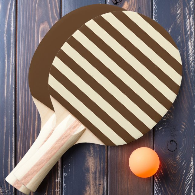 Polo-Streifen und fest im Deep Forest Brown Tischtennis Schläger (Von Creator hochgeladen)