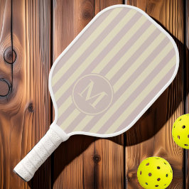 Polo-Striping-Lavendel Kiss Monogram Pickleball Schläger