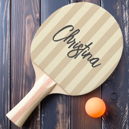 Polo-Striping Sand Dünenfarbe aus der Mitte des Ja Tischtennis Schläger