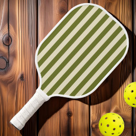 Polo Striping Sweet Olive Mitte des Jahrhunderts Pickleball Schläger