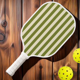 Polo Striping Willow Green Mitte des Jahrhunderts Pickleball Schläger