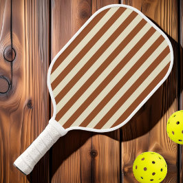 Polo-Striping-Wüste aus der Mitte des Jahrhunderts Pickleball Schläger