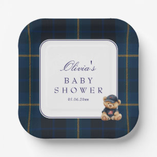 Polo-Teddy-Bär-Baby-Party Pappteller