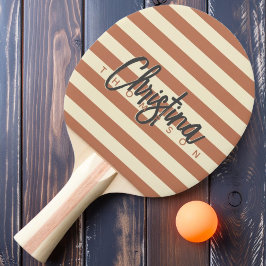 Poloblass-Rose aus der Mitte des Jahrhunderts Tischtennis Schläger