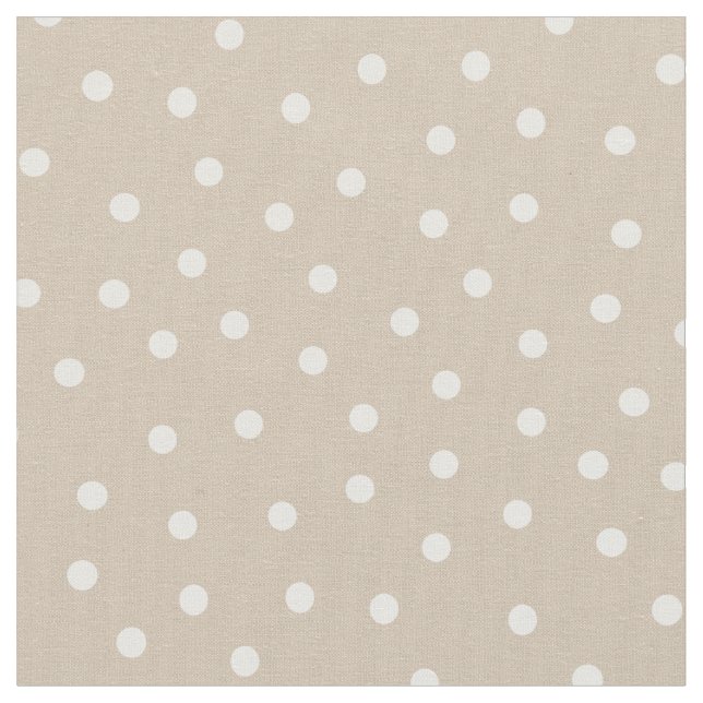 Polodots in Beige anpassen Stoff (Nahaufnahme)