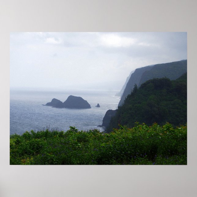 Pololu Valley Lookout, Hawaii, Print Poster (Vorne)