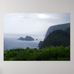 Pololu Valley Lookout, Hawaii, Print Poster