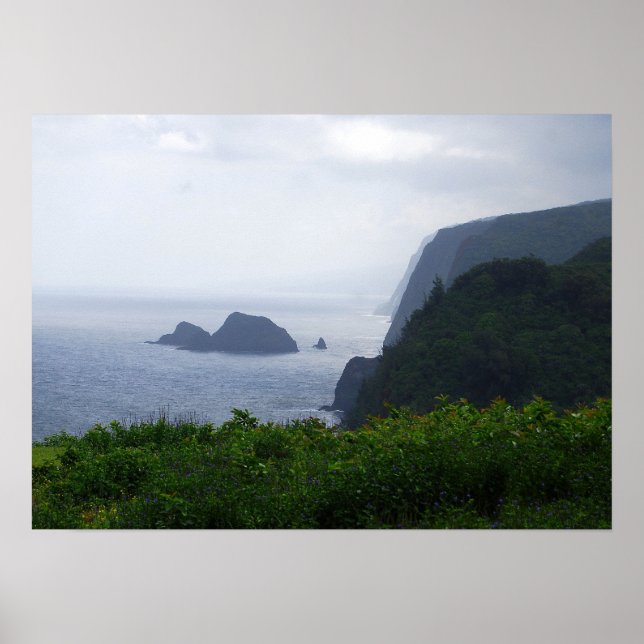 Pololu Valley Lookout, Hawaii, Print Poster (Vorne)