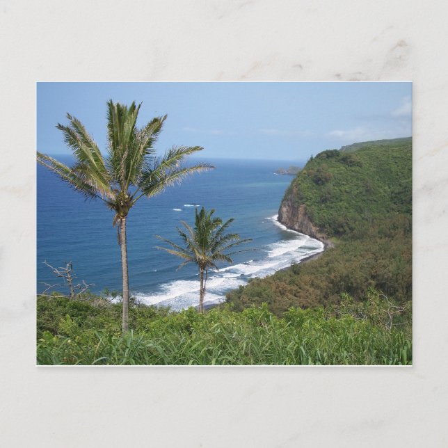 Pololu Valley Overlook Postcard Postkarte (Vorderseite)