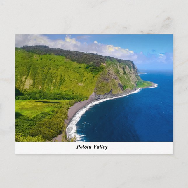 Pololu Valley Postcard Postkarte (Vorderseite)