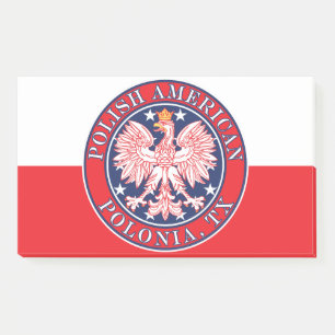 Polonia Texas Polnischer Adler Post-it Klebezettel
