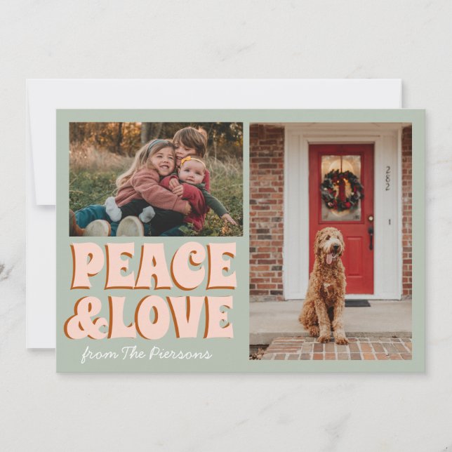 Poloraid Foto Merry Xmas Niedlich Weihnachten Karte (Vorderseite)