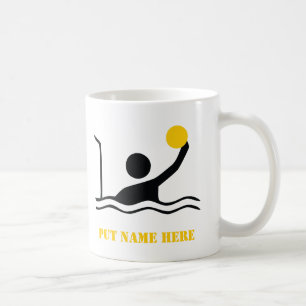 Polospieler mit schwarzer Silhouette Tasse