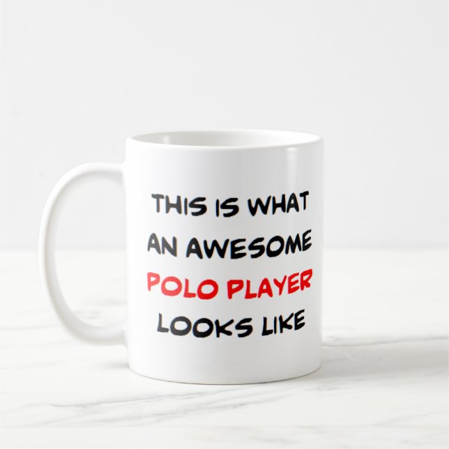 Polospieler, phantastisch kaffeetasse (Links)